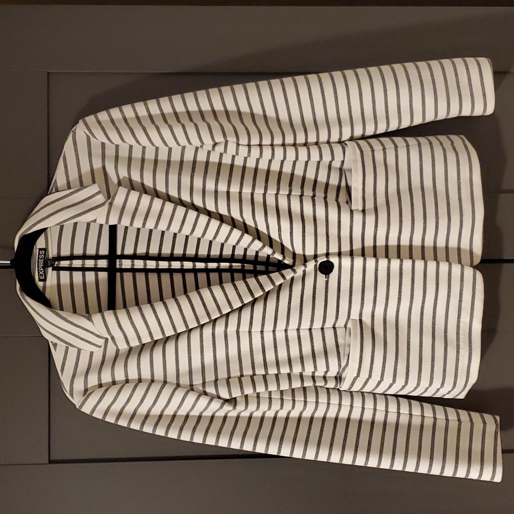 EXPRESS Soft Black & White Blazer- US Size Small